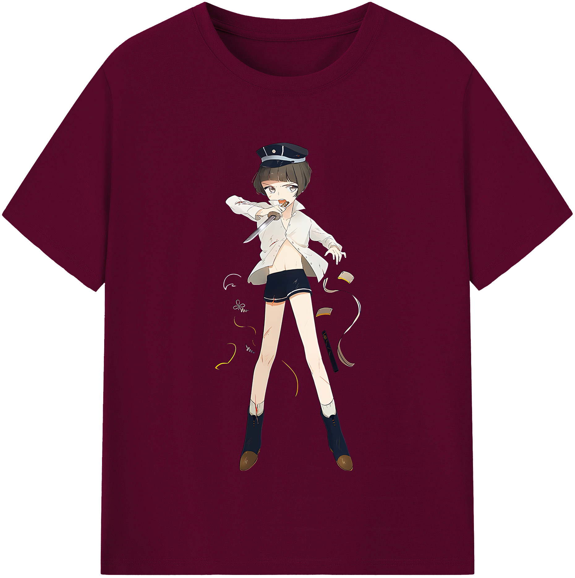 （画像用） 刀剣乱舞 Touken Ranbu レディースカジュアルプリントTシャツ（綿100％）